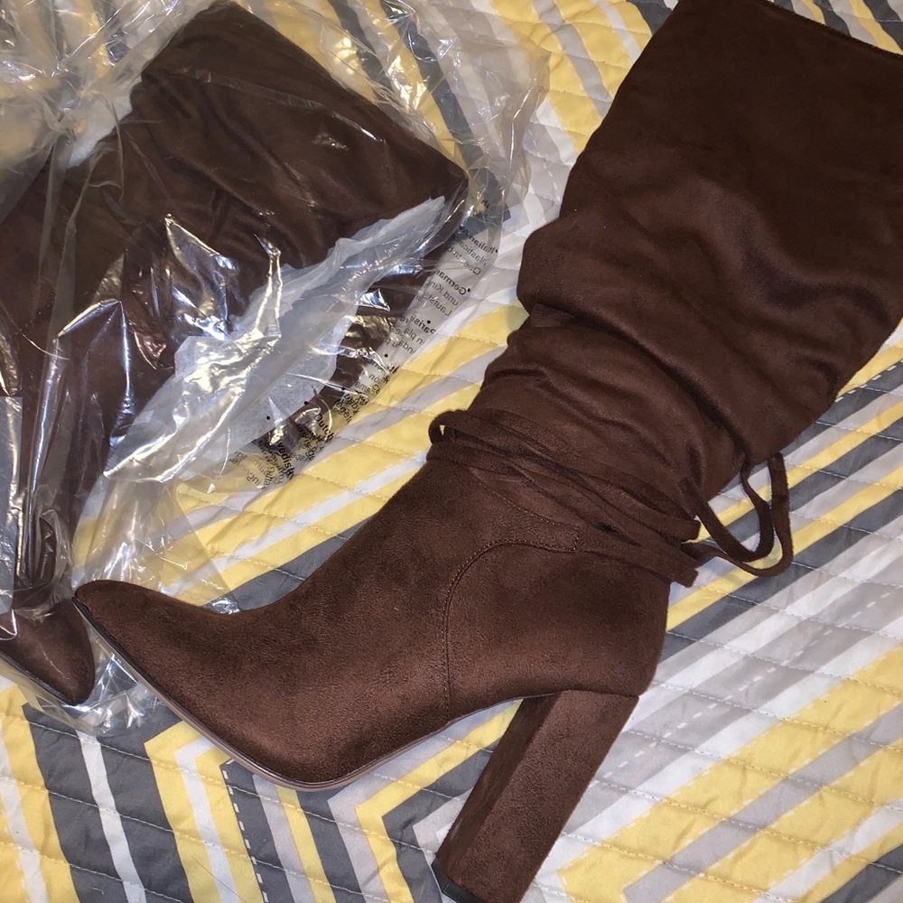Brown Heeled Boots